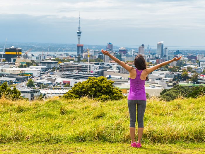 Best places for solo travel - woman in Auckland, New Zealand