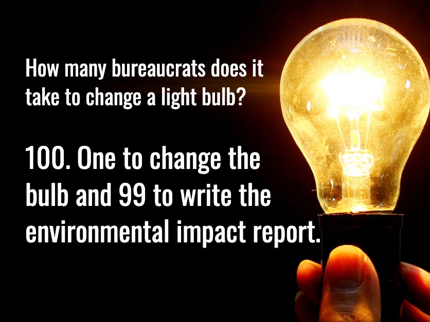 Light Bulb Jokes - Bureaucrat