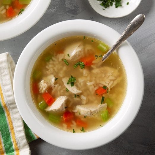 Pressure-Cooker Homemade Chicken and Rice Soup | Reader's Digest Canada