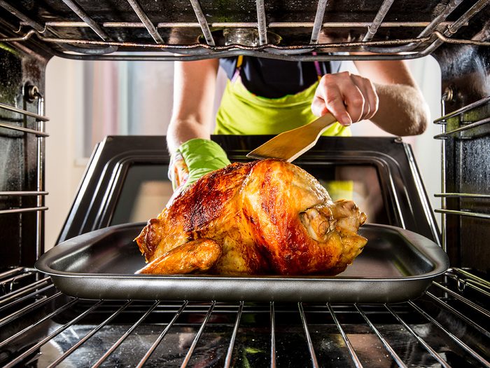 Butterball turkey help line calls - turkey in oven