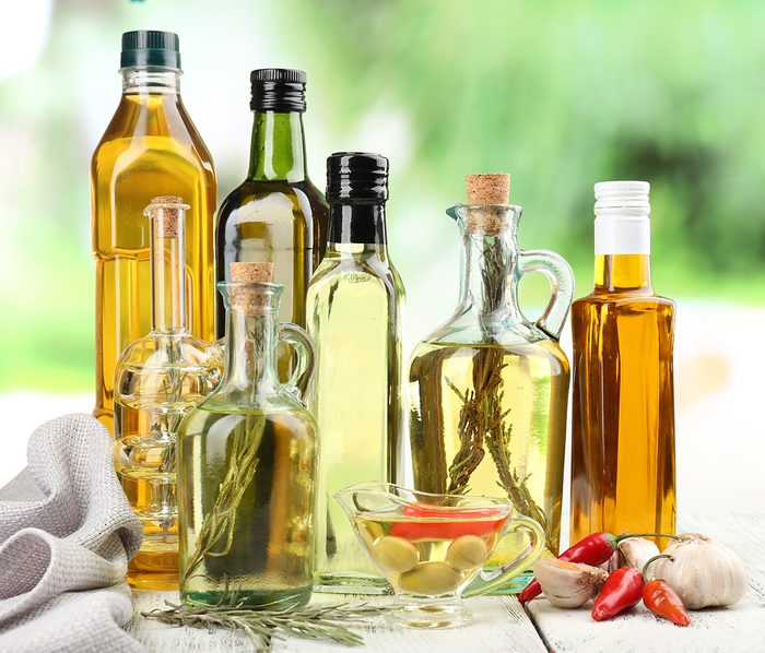 Different types of cooking oil