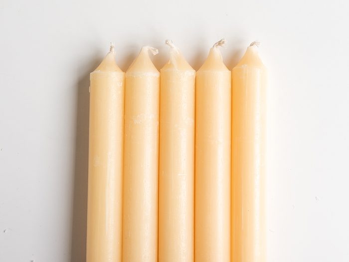 Dollar store solutions - taper candles