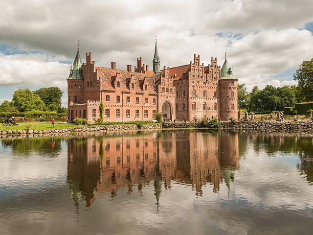 Famous castles - Egeskov Castle in Denmark