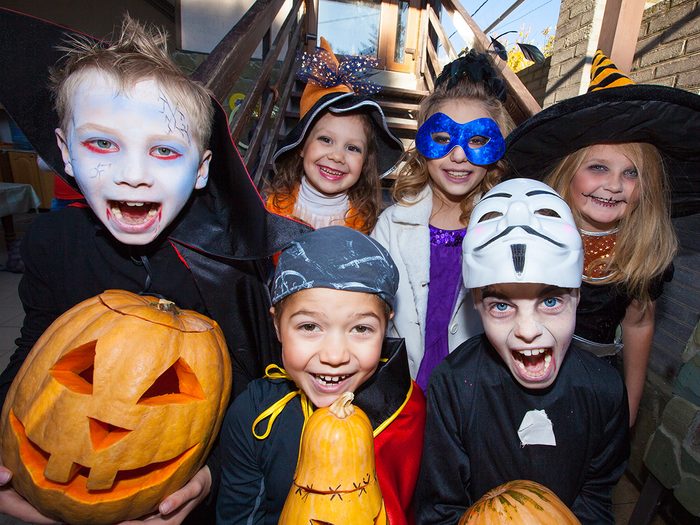 Halloween traditions - kids trick-or-treating
