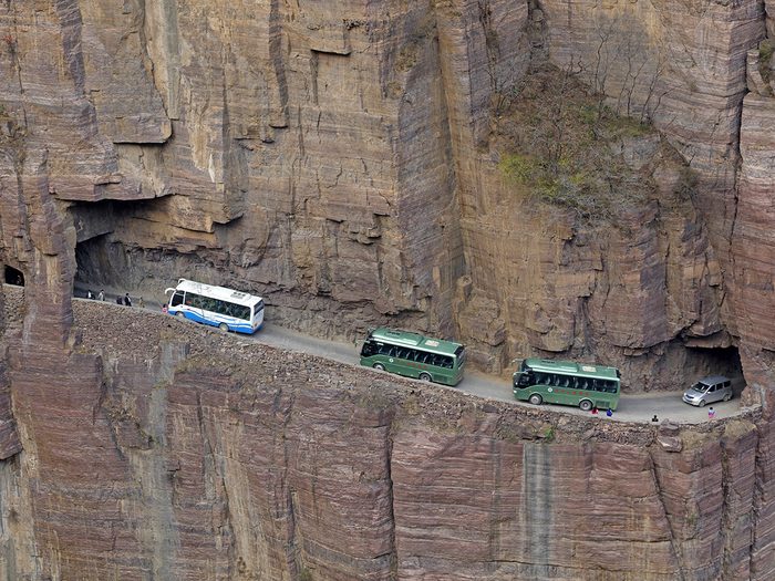 Most dangerous roads in the world - Guoliang Tunnel, China