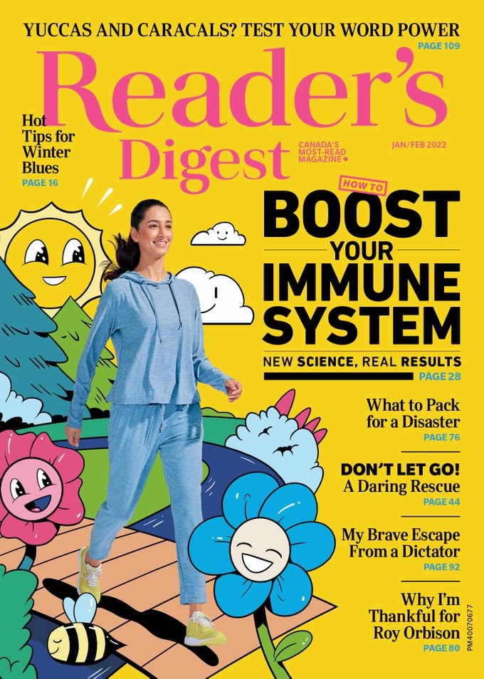 Readers Digest Canada - January/February 2022 issue cover
