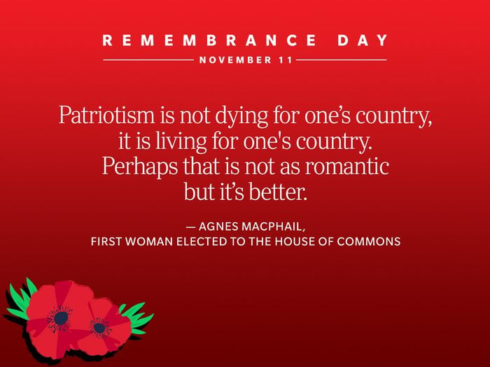 Remembrance Day Quotes - Agnes Macphail