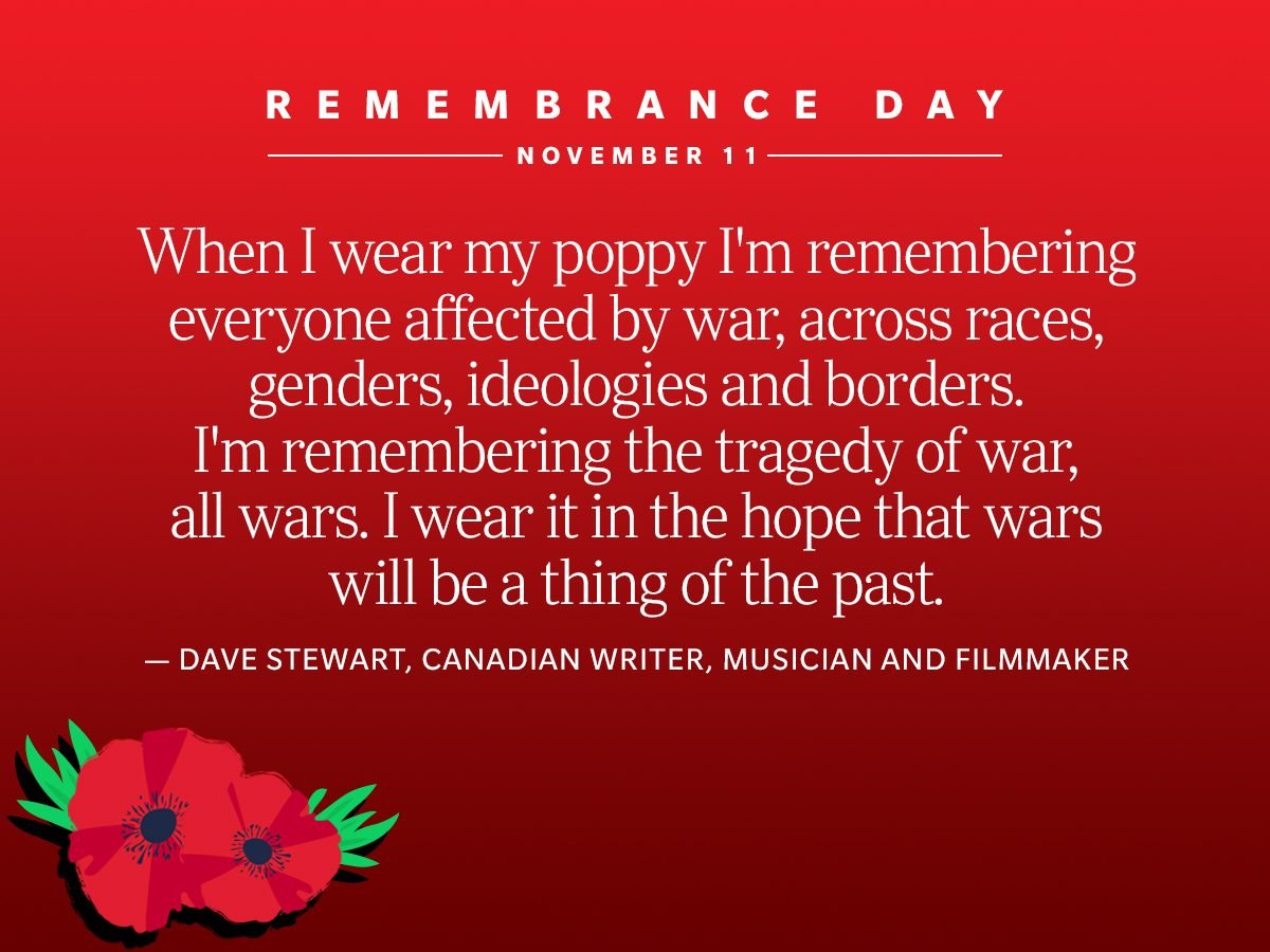 Remembrance Day Quotes - Dave Stewart