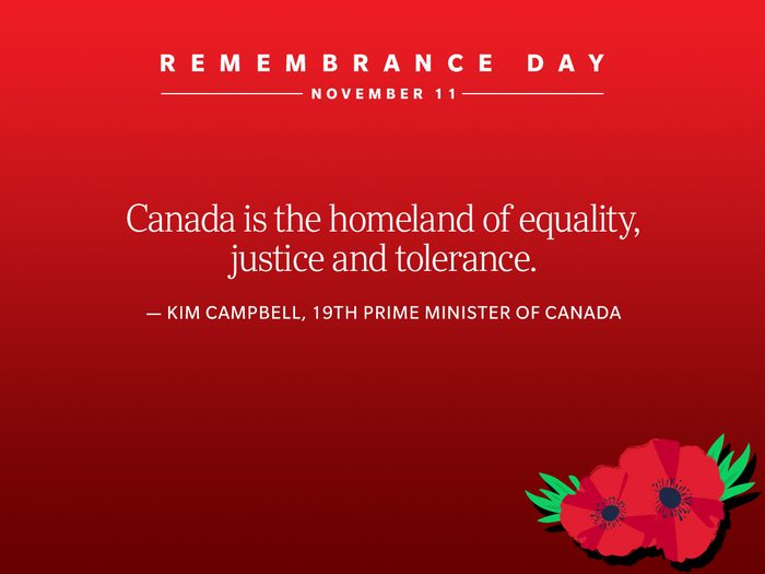 Remembrance Day Quotes - Kim Campbell