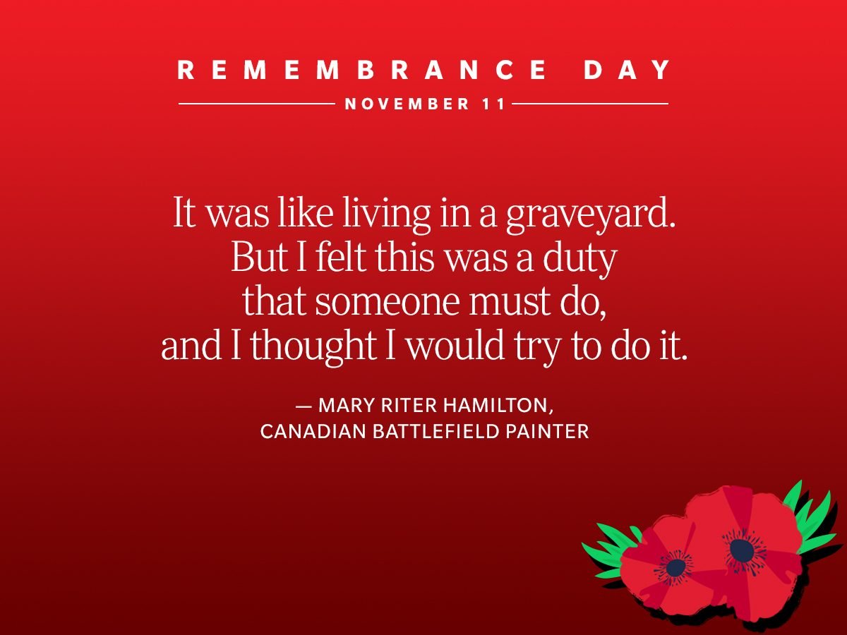 Remembrance Day Quotes - Mary Riter Hamilton