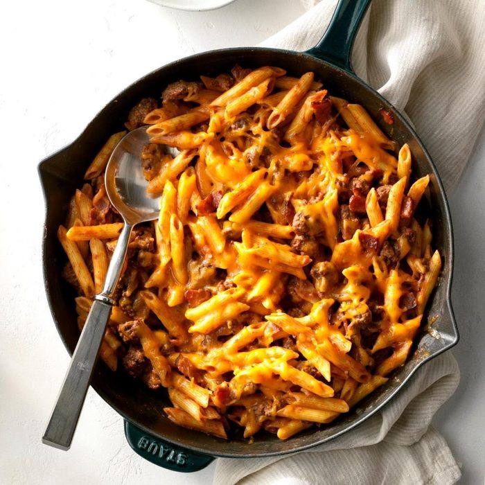 Quick and easy ground beef recipes - Bacon Cheeseburger Pasta