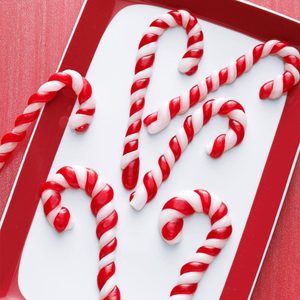 Pulled Taffy Candy Canes