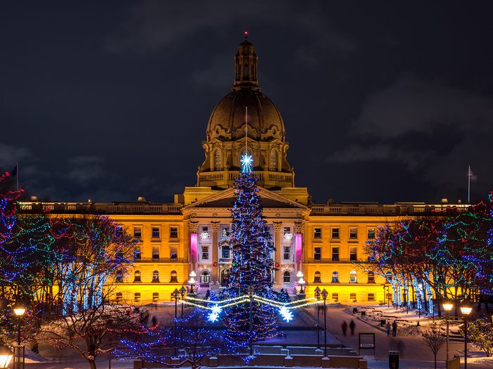 Christmas at Edmonton Legislature Building