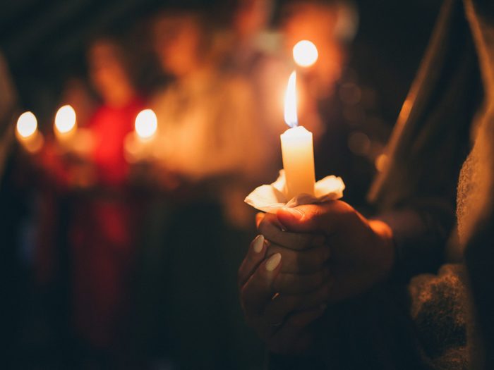 Christmas Eve candlelight procession
