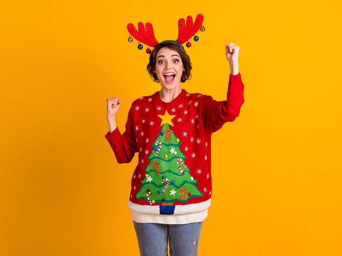 Holiday jokes - ugly Christmas sweater