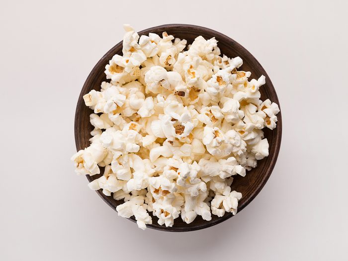 How to eat less - small bowl of popcorn