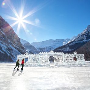 Best outdoor rink - Lake Louise
