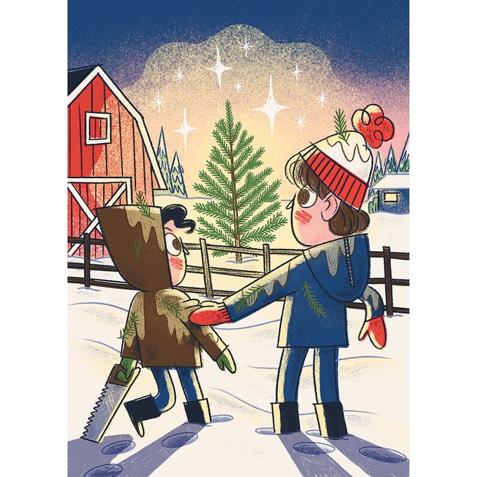 Rick Mercer - The Perfect Christmas Tree Illustration
