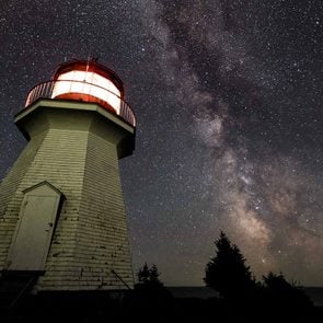 Slate Island Lighthouse Starry Night