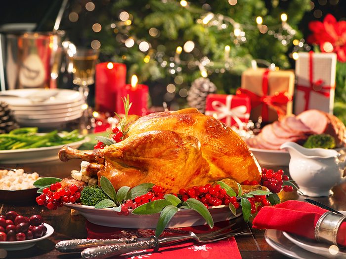 Tips for holiday safety - Christmas turkey dinner