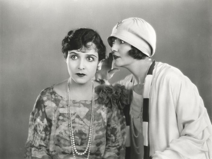 Vintage photo of women gossiping