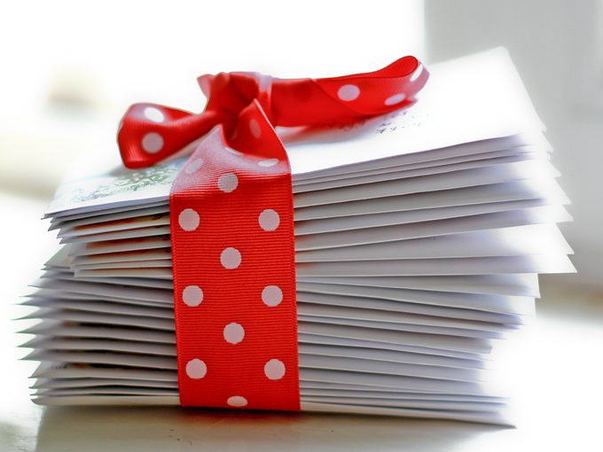 What to write in Christmas cards - stack of cards