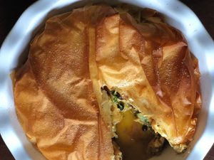 Moroccan Turkey Phyllo Pie