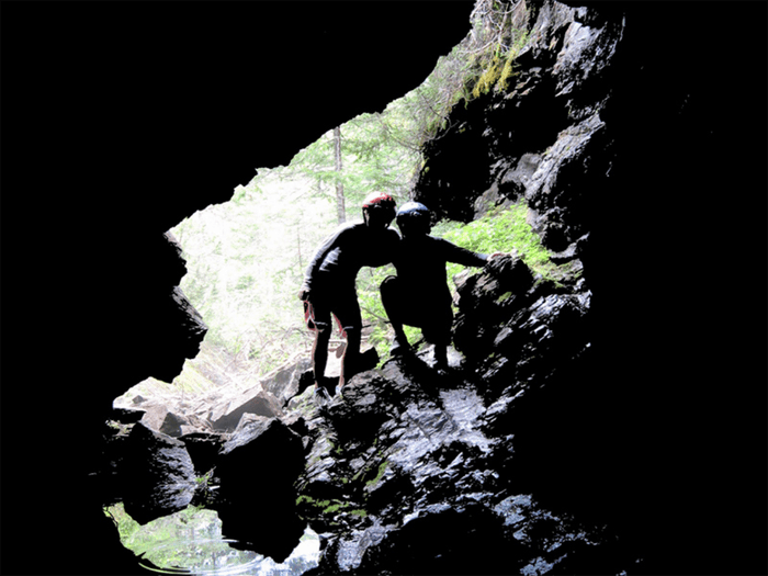 Cave exploring in Canada - Corner Brook Caves