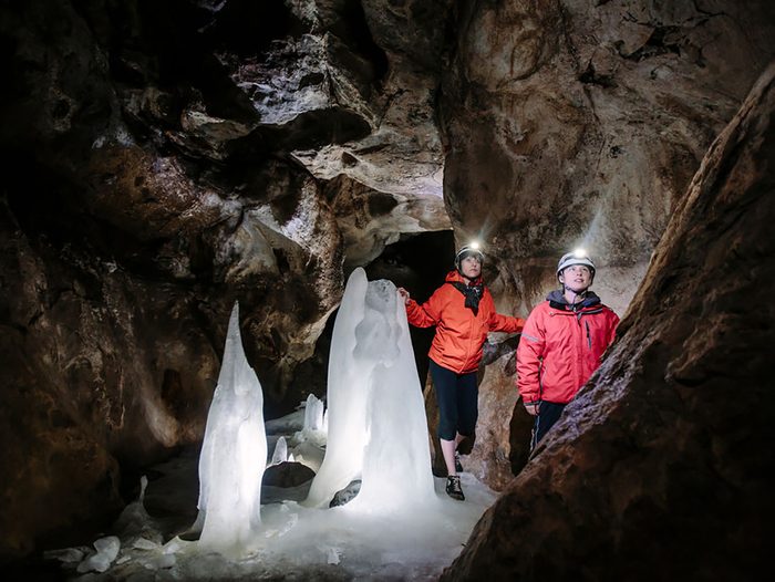 Cave exploring in Canada - Lafleche Cave
