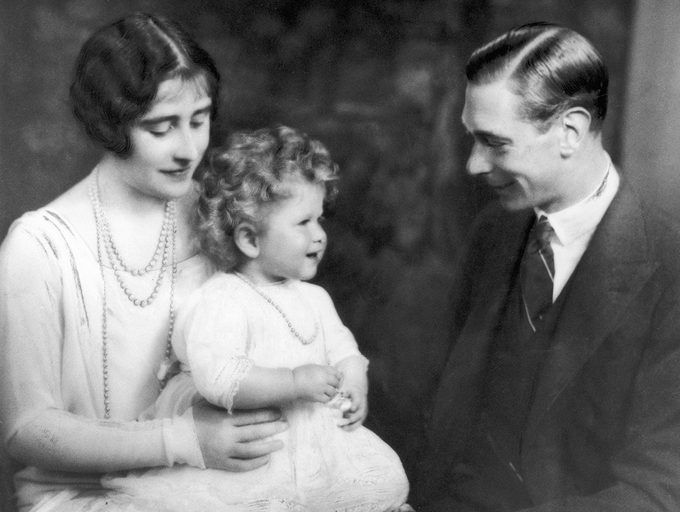 The Duke And Duchess Of York With Princess Elizabeth. 1928