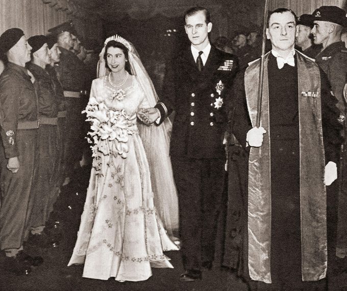 The Wedding Day Of Princess Elizabeth Of York And Prince Philip, Duke Of Edinburgh, 1947.