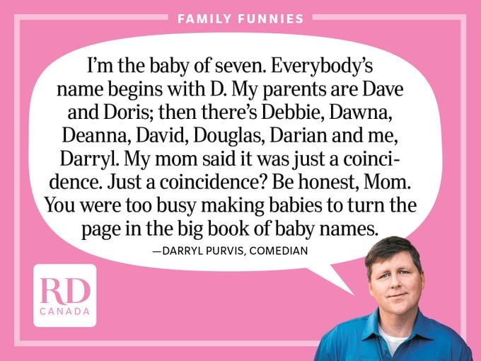 Funny family jokes - Darryl Purvis