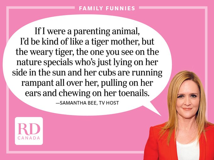 Funny family jokes - Samantha Bee