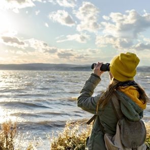 Best bird-watching area in Canada - bird-watcher with binoculars