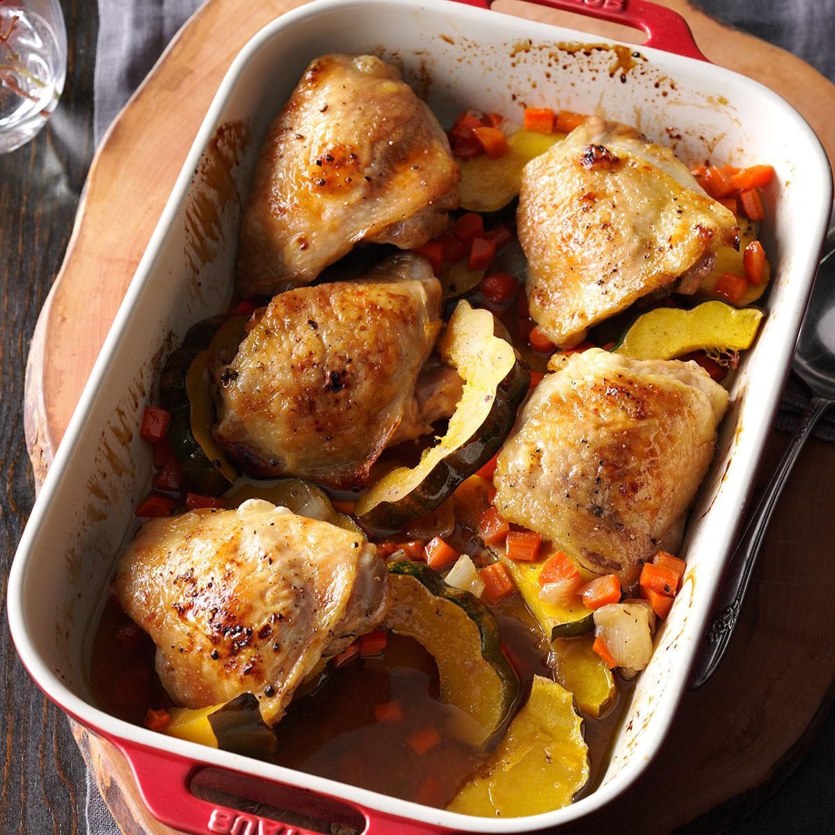 Maple-Roasted Chicken & Acorn Squash | Reader's Digest Canada