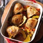 Maple-Roasted Chicken & Acorn Squash