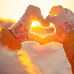 Health benefits of cold weather - heart health gloves