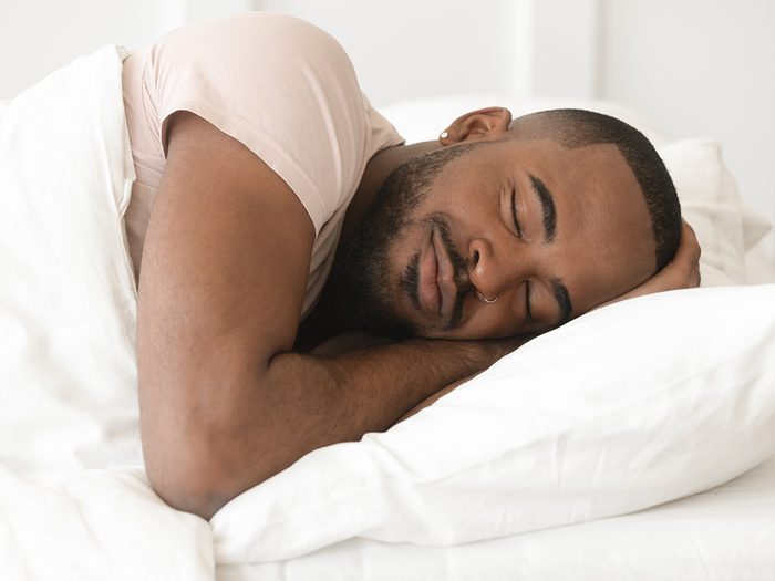 How to beat seasonal depression - man having good sleep