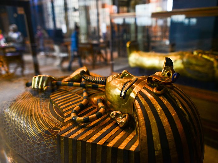 King Tut's coffin - Egyptian Museum, Cairo