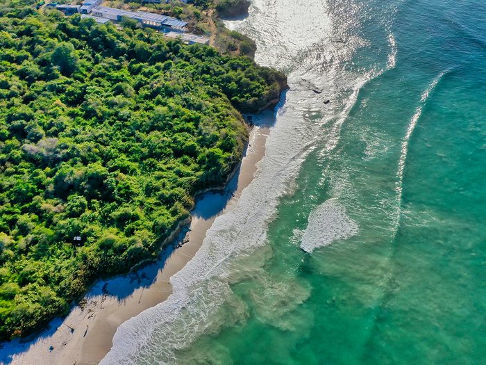 Punta de Mita shoreline - aerial shot