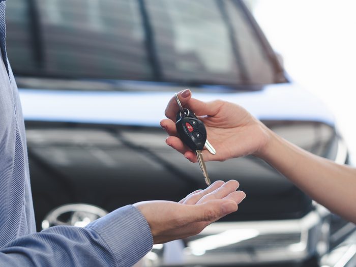 Customer service tips - handing over car keys