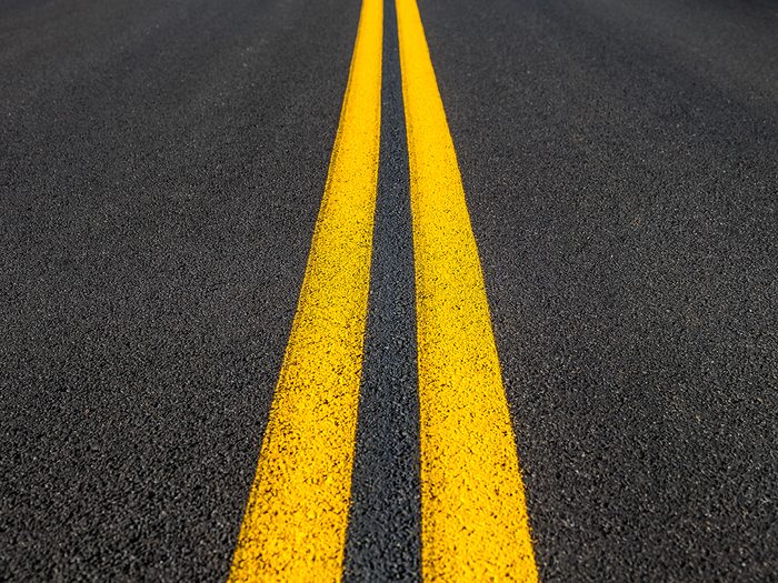 Pi Day jokes - parallel lines on road