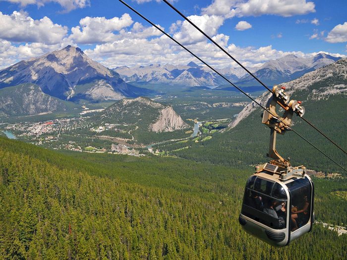 Banff gondola up Sulphur Mountain