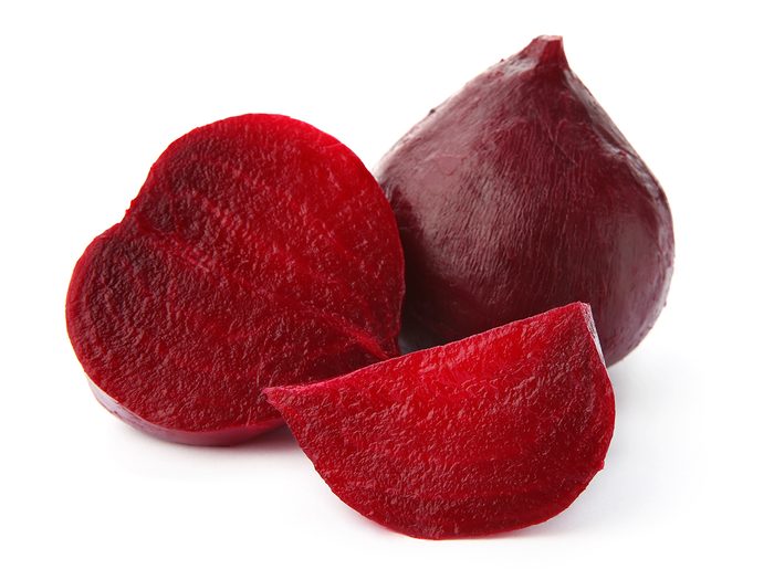 Boiled red beets