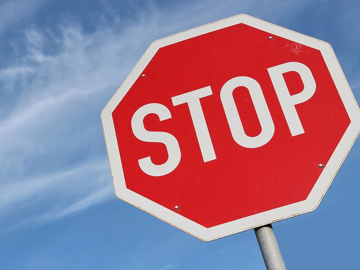Driving tips - Stop sign