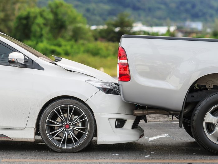 How much to buy a new car - car collision with truck