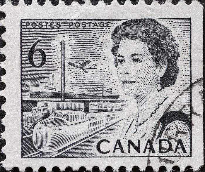 Queen Elizabeth II Canada postage stamp