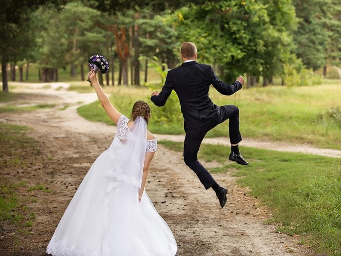 Wedding jokes - funny bride and groom