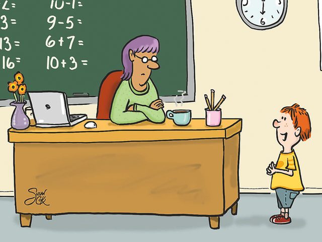 As Kids See It cartoon - Teacher and Student