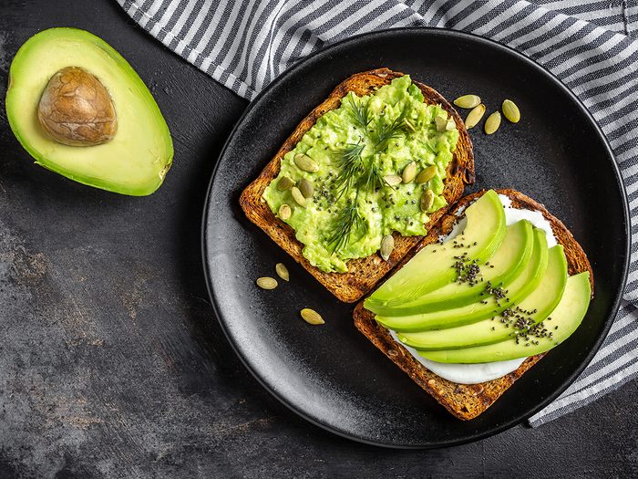 Beauty diet - avocado toast